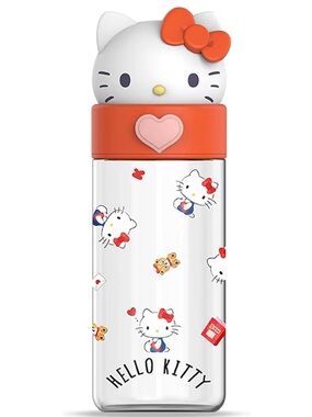 Hello Kitty White & Red Cute Character Water Bottle 500mL